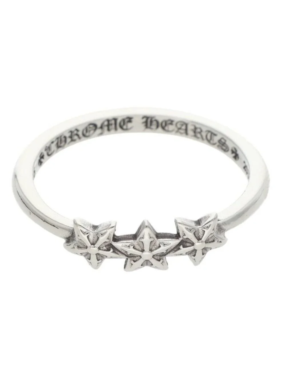 Chrome Hearts Bubblegum Star Silver Ring